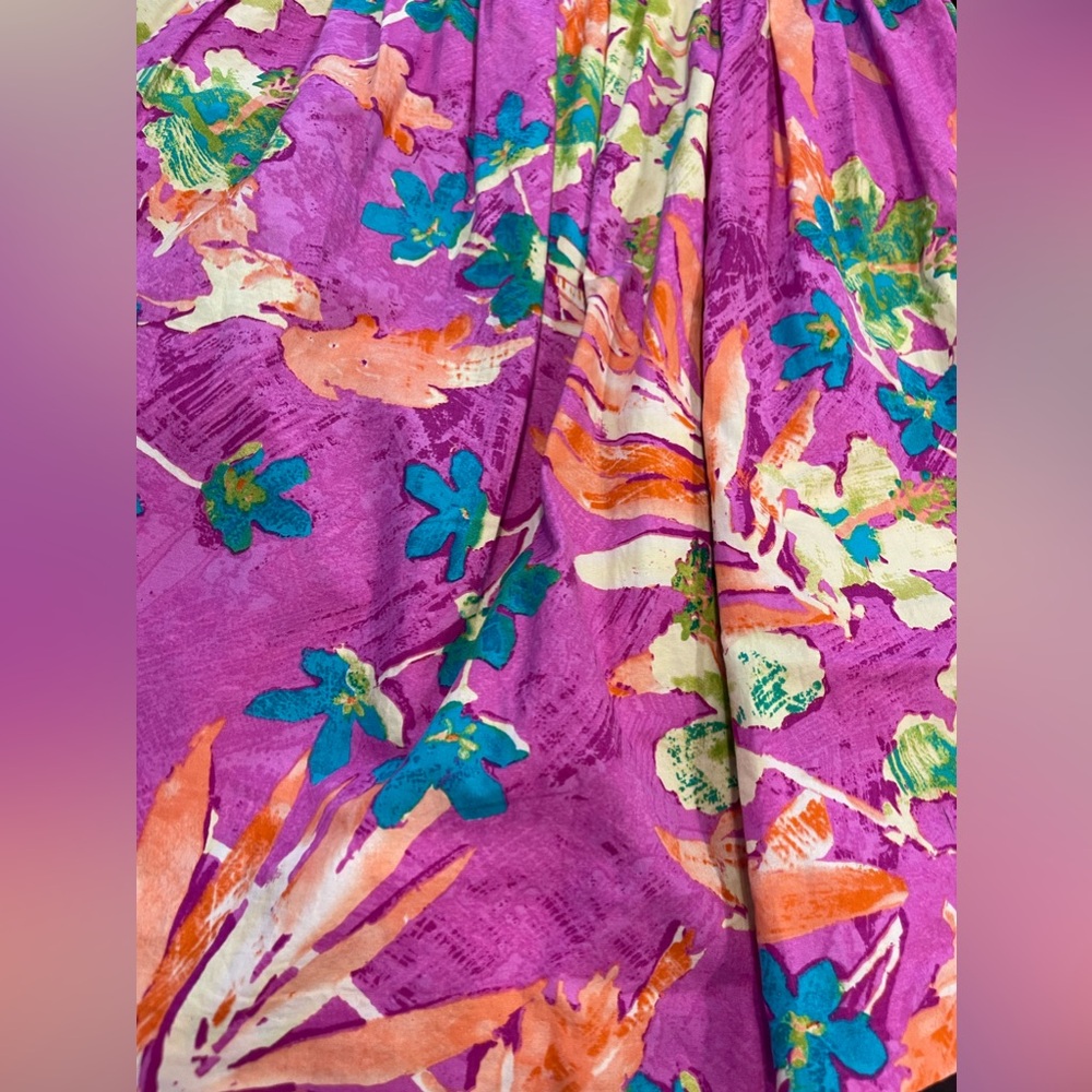 Jones wear jeans co ladies size 8‎ side zip Hawaiian print all cotton skirt - Picture 11 of 12